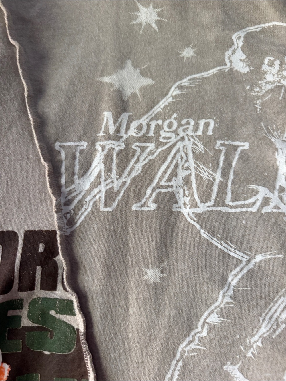 Morgan Wallen Graphic Pullover Sweatshirt - Olive - Picture 3 of 9